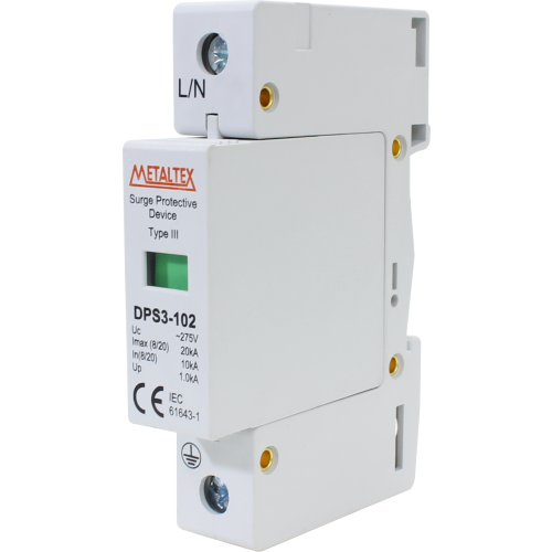 Dispositivo de protección contra sobre tensión unipolar 10KA Tipo III serie DPS3 - 275V