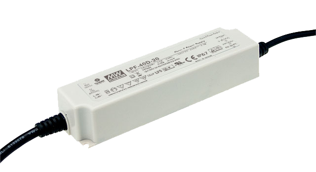 Driver LED plástico corriente PFC IP67 40W LPF-40D - 760mA