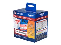 Brother DK2251 Cinta de papel continuo Black/red on white R