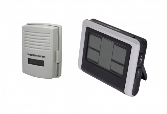 WH1250 Barómetro 2-Temperatura Humedad Cronómetro 2-AA/2-AAA Pequeña Central Meteorológica 433MHz