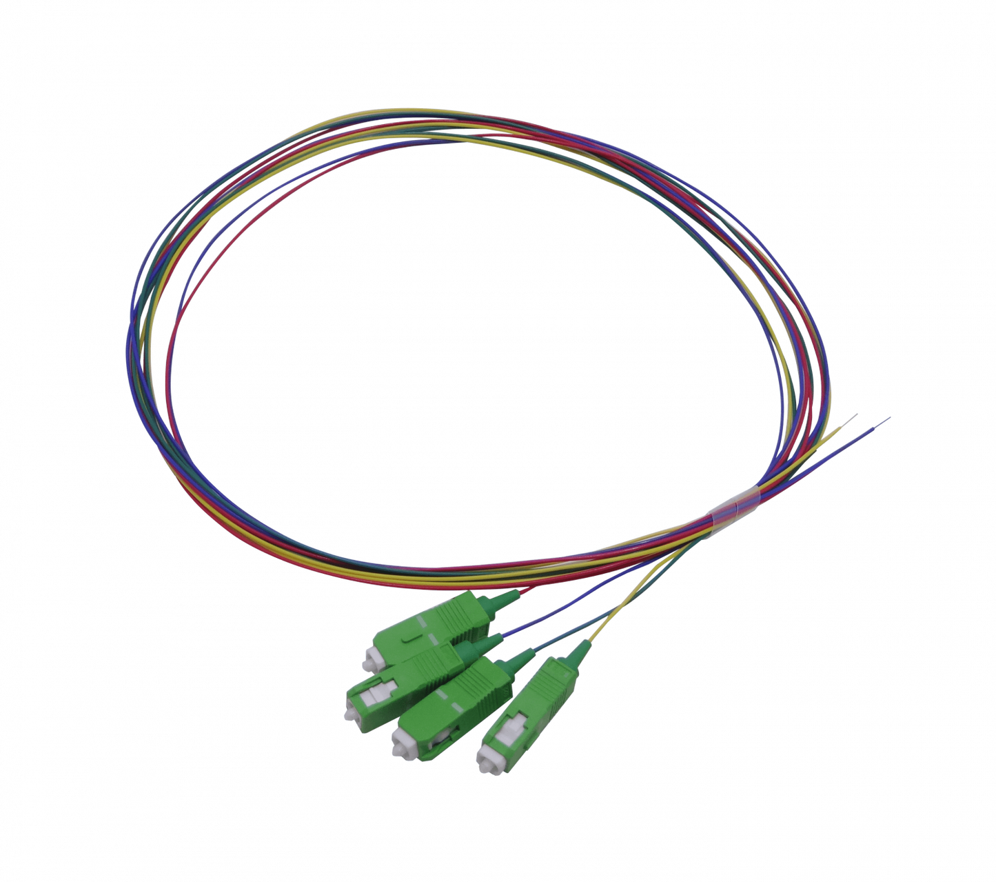 JFSA-4 SC/APC Monomodo 1,5m 4-unidades Pigtail 150cm 0,9mm 1.5mt SM 9/125um