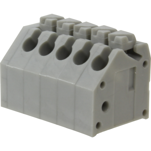 Bornera modular push in 45° para PCB altura 11.5mm- paso 3.5mm BR13 - 9 vías