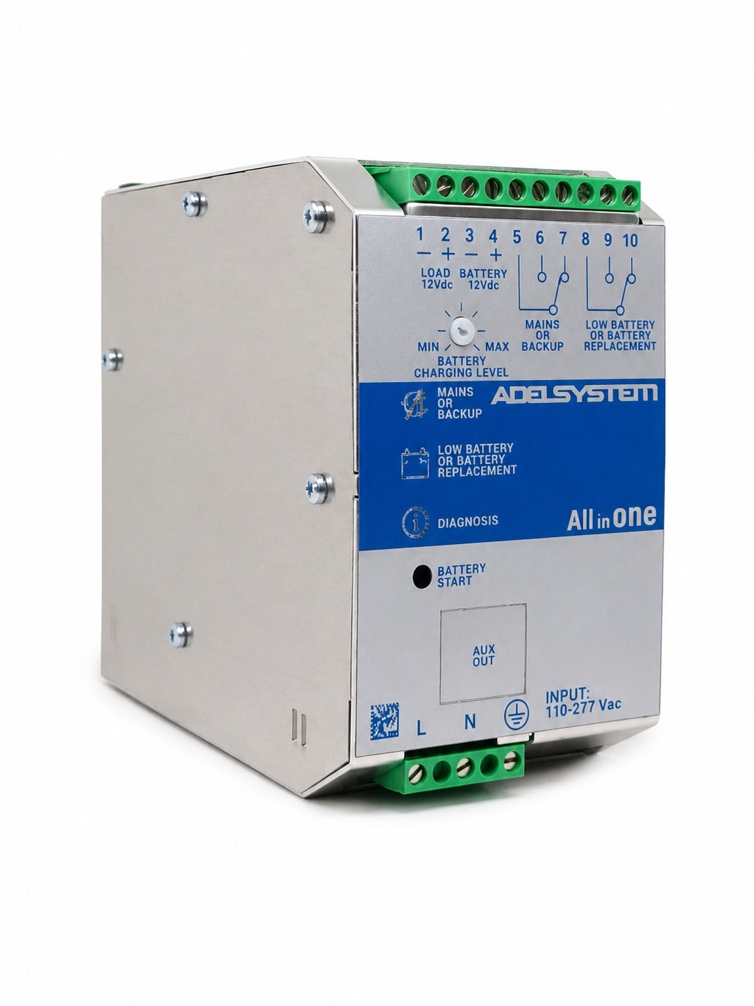 UPS en DC riel din entrada 115~230VAC salida 12V 3A