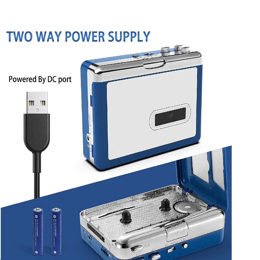 Tocador Portátil de Cintas de Casete Equipado con Conectividad Bluetooth