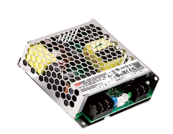 Fuente de Poder AC/DC Industrial 100W Mean Well Serie NSP-100 con PFC - 48V