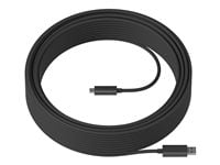 Logitech 939-001799 cable USB USB 3.2 Gen 2 (3.1 Gen 2) 10 m USB A USB C 10 Gbit/s Grafito