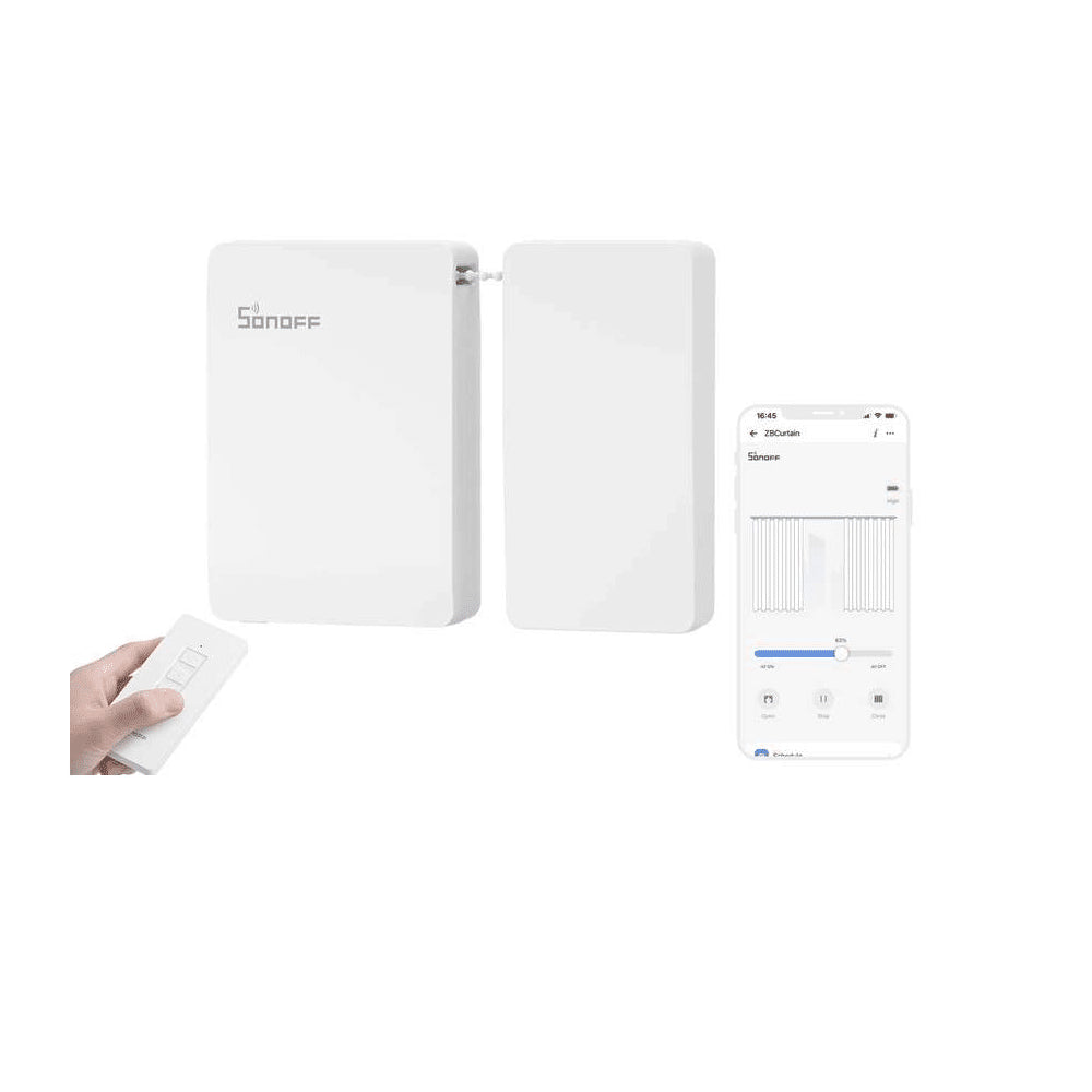 Actuador Automatizado para Cortinas Inteligentes Sonoff ZBCurtee con Protocolo Zigbee