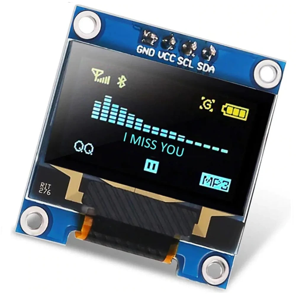 Pantalla OLED de 128 x 64 Píxeles Compatible con Interfaz I2C