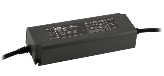 Driver LED plástico voltaje dimmer 3 en 1 PFC IP67 200W NPF-200 - Fija - 48V