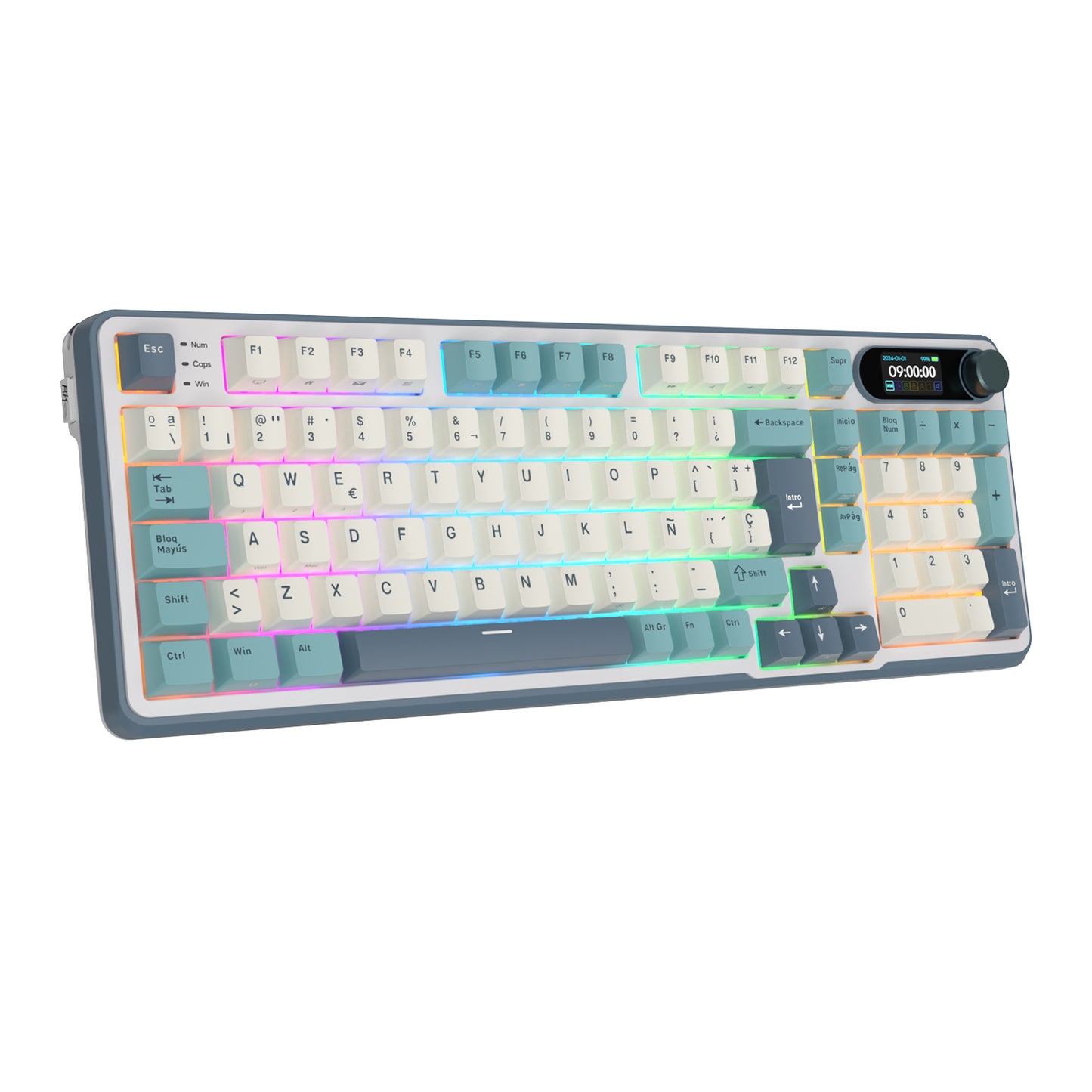 Teclado Mecánico Inalámbrico RK S98 Light Cloud 96% Español – Royal Kludge