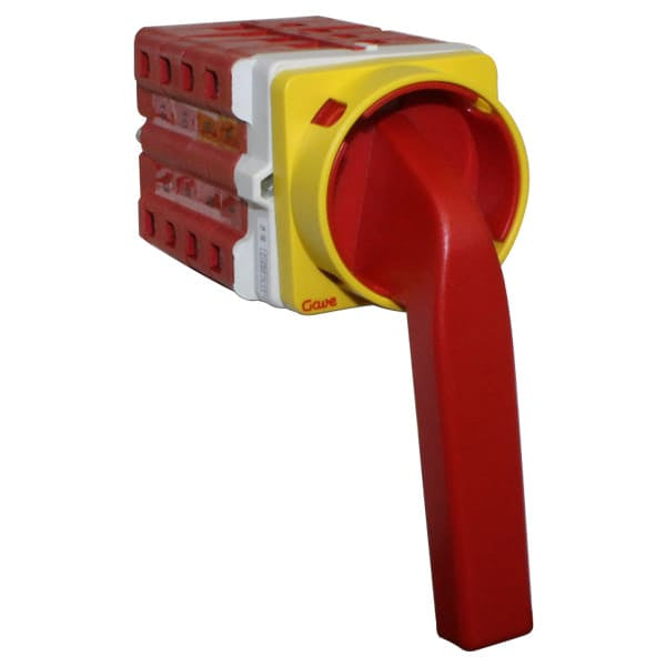 Llave conmutadora para panel tierra temporal 3 posiciones frontal serie XT563 - 250A