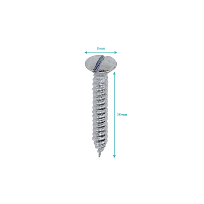 YUQ9-10. 100 Uds. Punta paleta lenteja 10 x 1 1/4 pulgada Largo-32 mm zinc