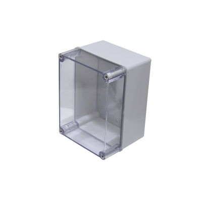AT-1520-1. Caja estanca ABS IP66 de 150 x 200 x 130 mm con cubierta transparente y placa interior de aluminio.