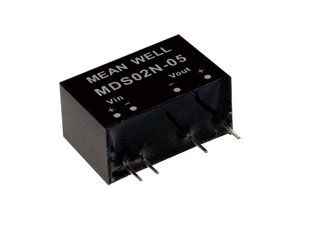 Conversor DC-DC modular médico 2W MDS/MDD02 - 4.5 a 5.5VDC - ±12V