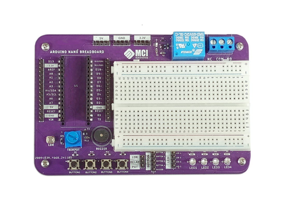 Set de Construcción de Circuitos en Placa de Prueba para Arduino Nano