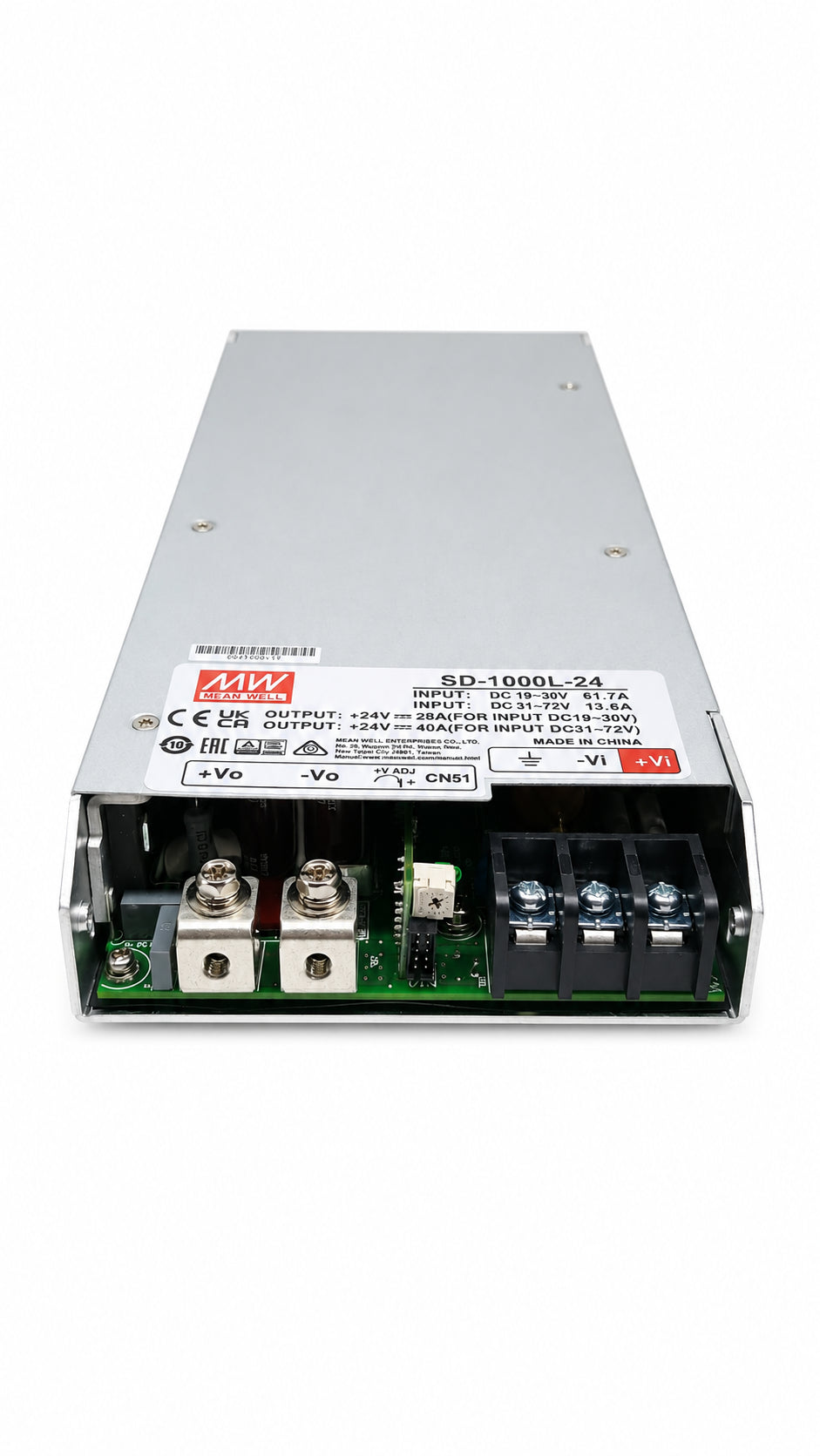Conversor DC-DC Gabinete 1000W SD-1000 - 19 a 72VDC - 24V