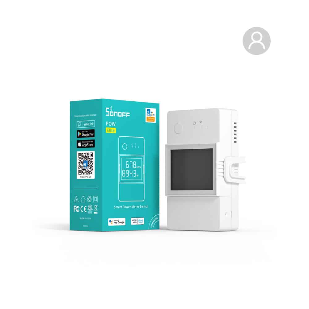 Dispositivo de Control Remoto Wifi con Medición de Consumo Eléctrico Sonoff POW Elite 16A