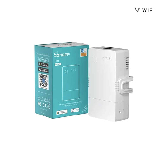 Dispositivo Wifi Sonoff TH Origin Capacidad 16A – Control de Temperatura e Humedad