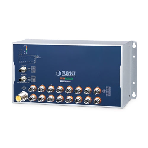 Switch L3 Industrial M12 16xGE – PoE/No PoE – 24–54VDC o 24–110VDC - No - 24 - 54VDC