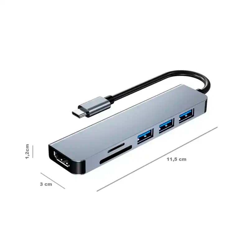 Concentrador USB-C con Puerto de Salida HDMI
