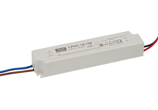 Driver LED plástico corriente 18W LPHC-18 - 700mA (comúnmente usado)