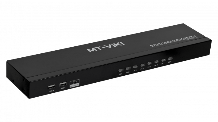 ERU-108 MINITAR Consola KVM para Rack 8 Puertos PC/Servidor USB/VGA Necesita Cables ECAB-2 y ECAB-3