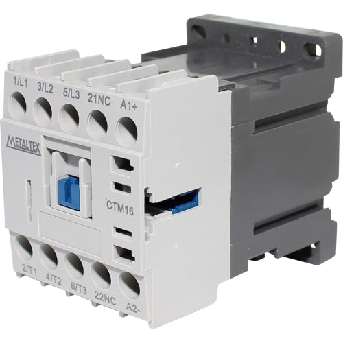 Mini contactor tripolar 15A AC3 serie CTM16 - 1NA - 24VDC