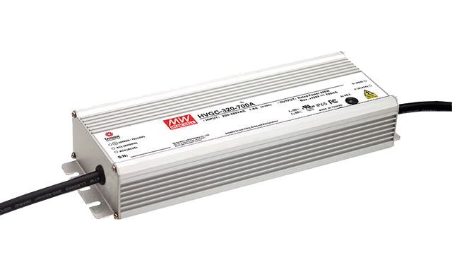 Driver LED carcasa metal 320W HVGC-320 - AB - Ajuste Potenciómetro (Io) + 3 en 1 - 3500mA (comúnmente usado)