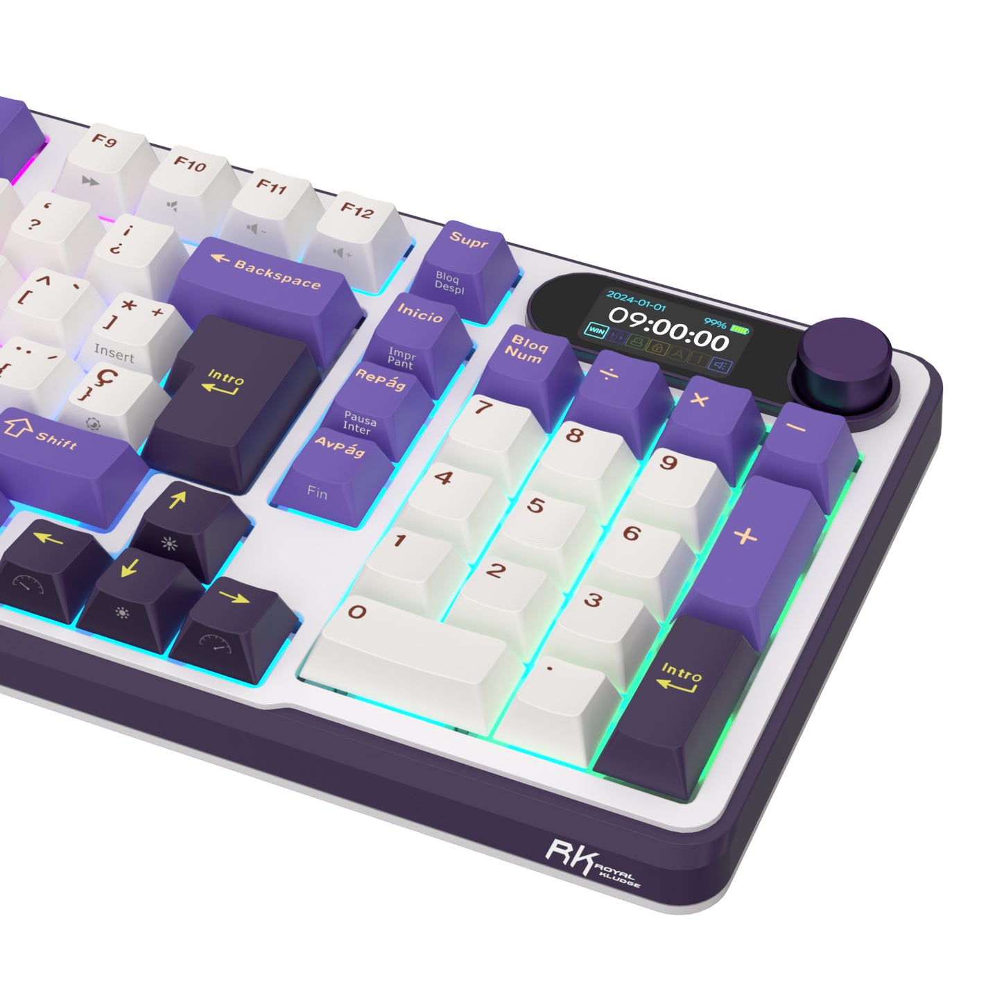 Teclado Mecánico Inalámbrico RK S98 Blackberry 96% Distribución Española – Royal Kludge