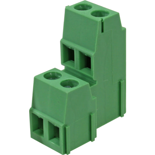 Bornera modular doble nivel para PCB altura 25.2mm- paso 5.08mm BR12 - 2 vías