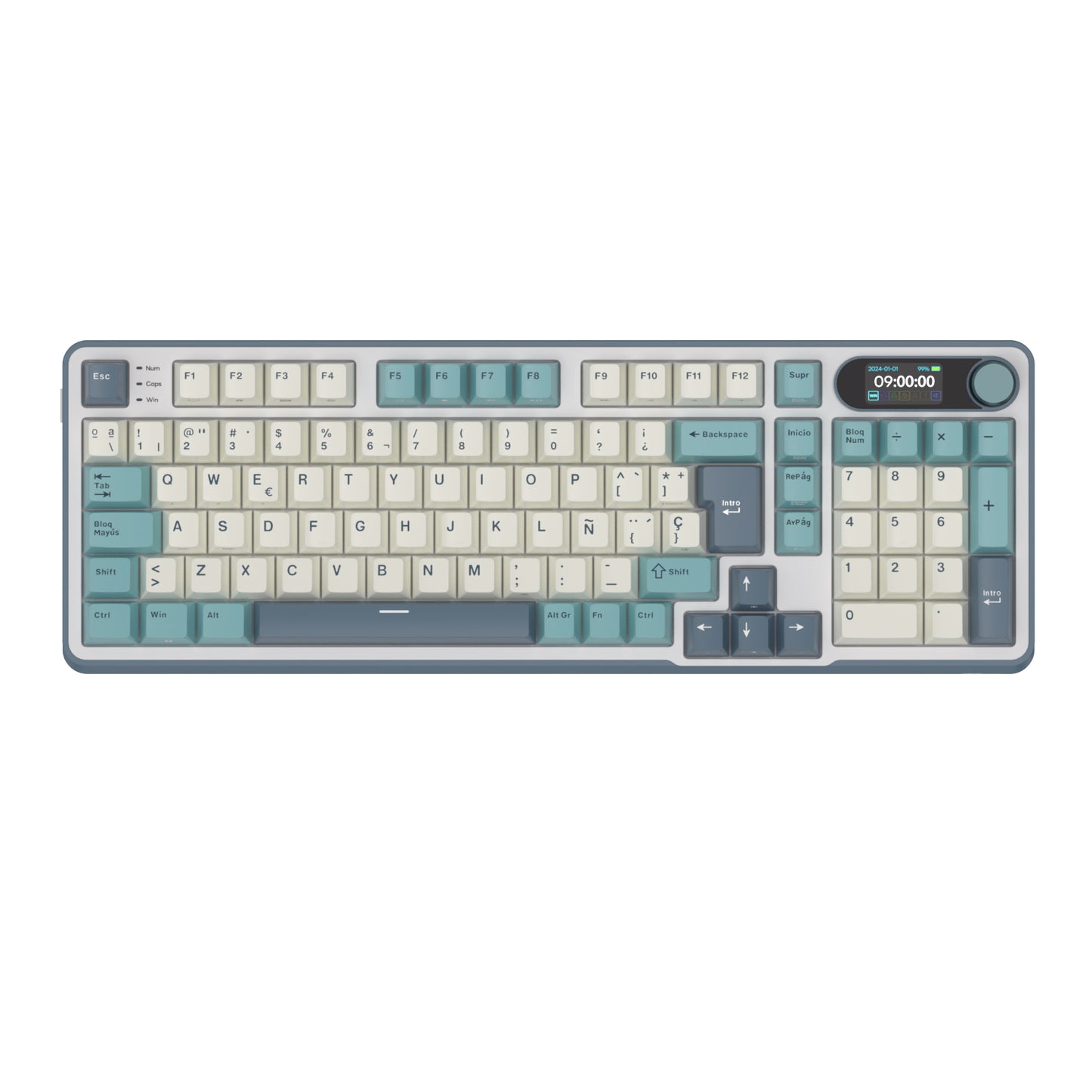 Teclado Mecánico Inalámbrico RK S98 Light Cloud 96% Español – Royal Kludge