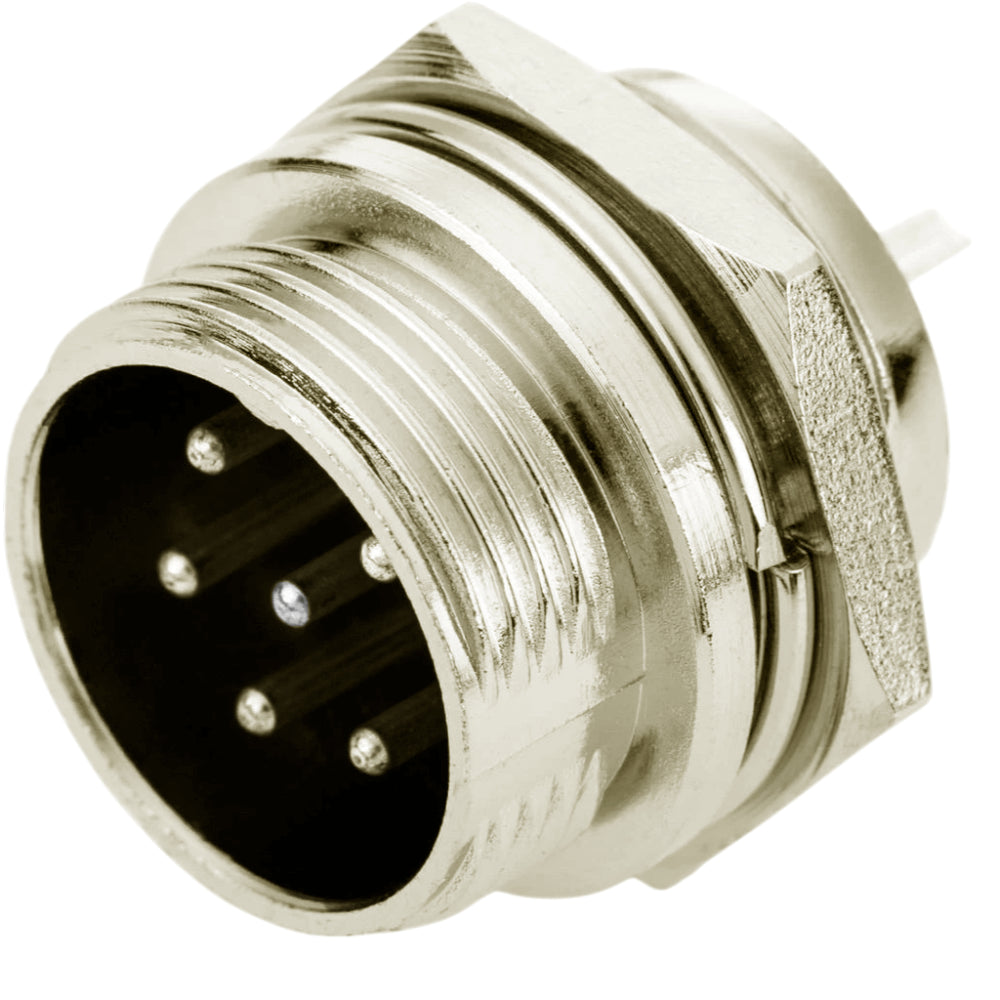 Acoplador para panel Hembra GX16-6B de 6 contactos