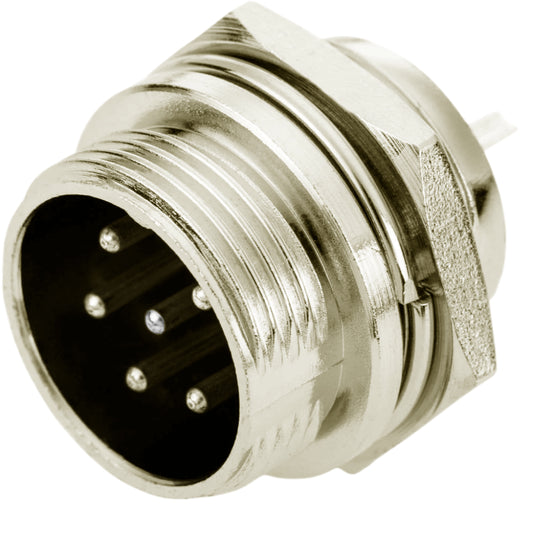 Acoplador para panel Hembra GX16-6B de 6 contactos