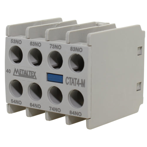 Contacto auxiliar para contactor Serie CTM6 a CTM16 - Frontal - 2NA+2NC