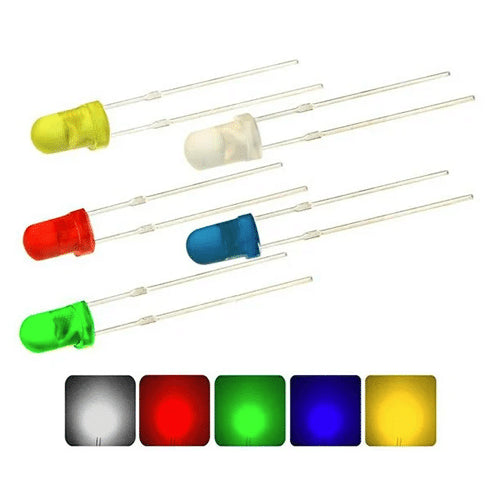 Conjunto 50 Diodos Emisores de Luz 5mm Altísima Luminosidad