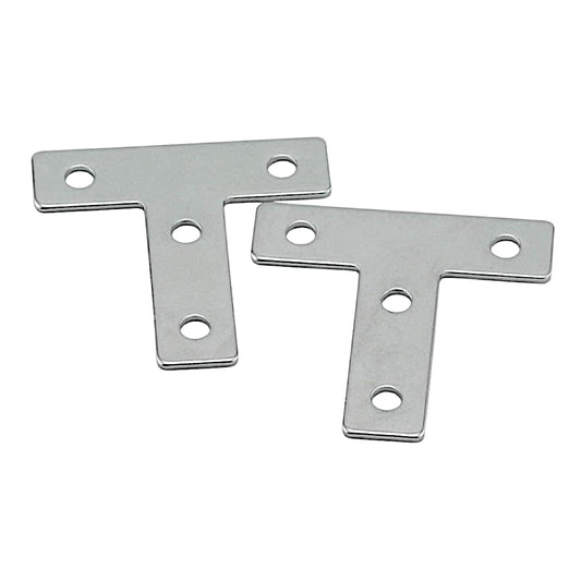 Placa Unión Tipo T Para Perfil Tslot 40x40 (pack 2 und)