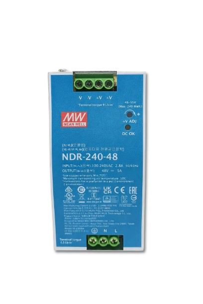 Fuente de poder Riel DIN metálica 240W NDR-240 - 24V