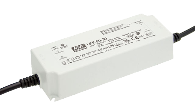 Driver LED plástico voltaje PFC IP67 90W LPF-90 - 54V