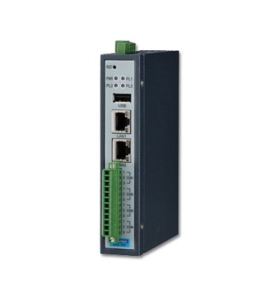 Gateway Industrial Advantech ECU-1251TL con 2 Puertos LAN y 4 Puertos Seriales RS-232/485