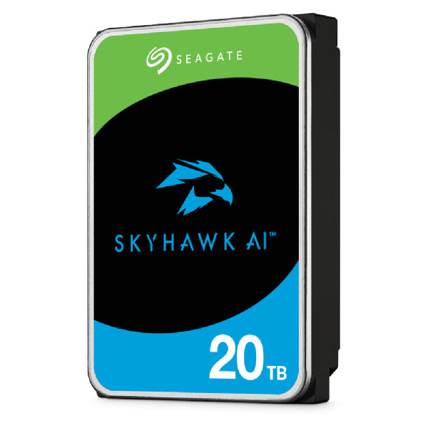 Seagate SkyHawk AI disco duro interno 20 TB 7200 RPM 512 MB 3.5" Serial ATA III