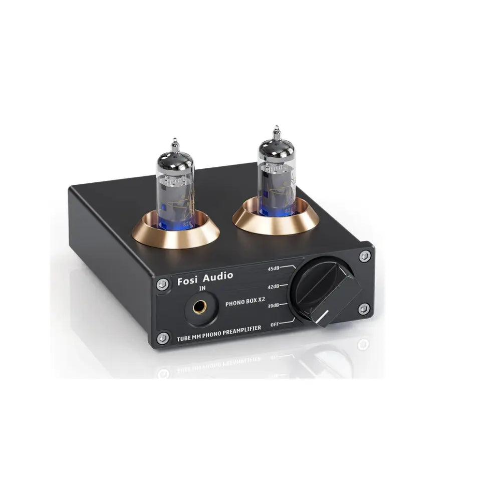 Preamplificador valvular de fono MM de alta fidelidad para giradiscos – Fosi Audio Box X2