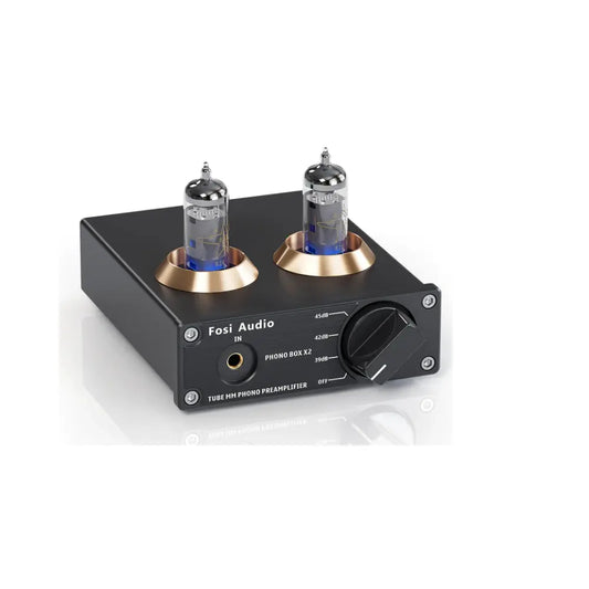 Preamplificador valvular de fono MM de alta fidelidad para giradiscos – Fosi Audio Box X2