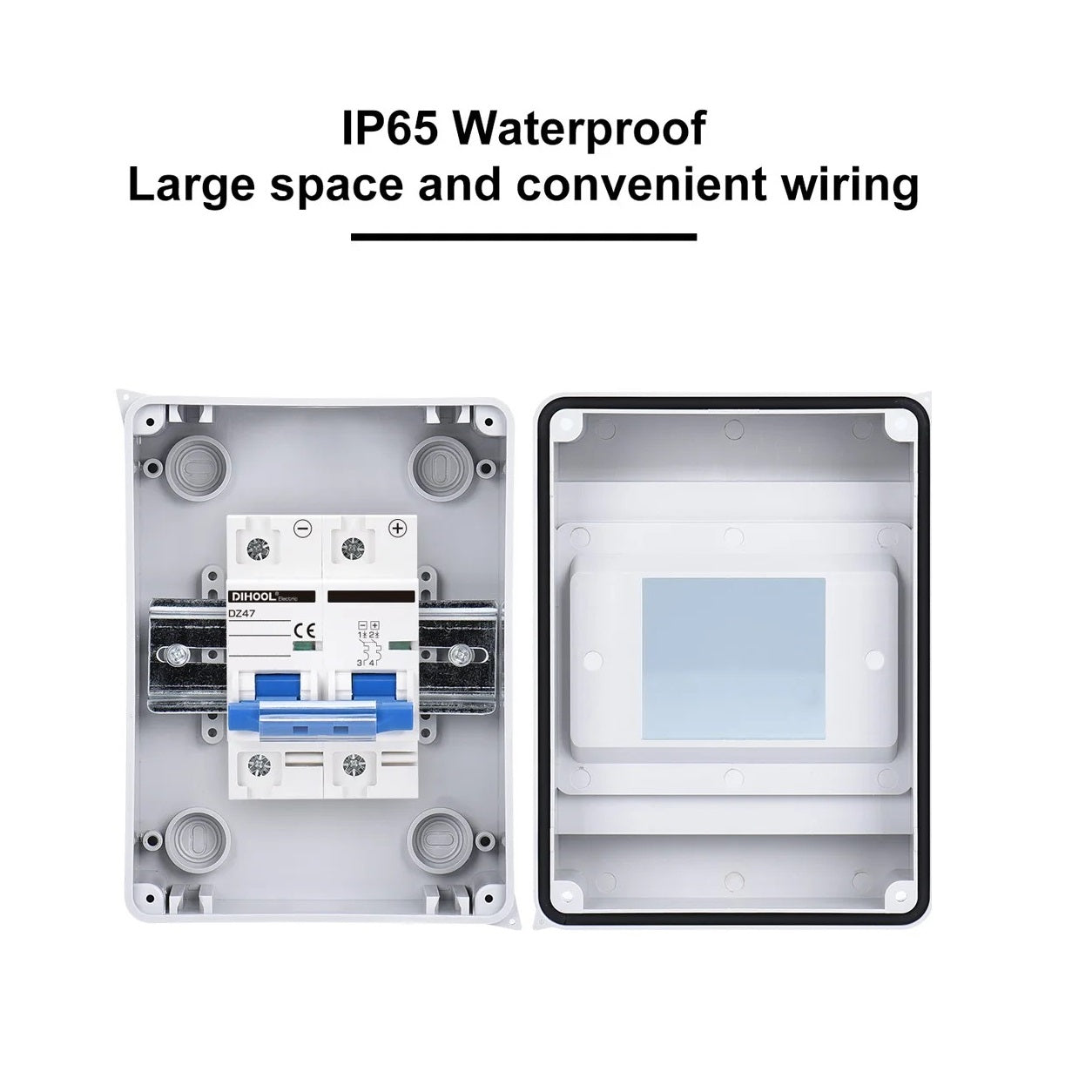 Protector de Circuito en Corriente Continua 12-240V 16A dotado de Encapsulado Hermético IP65