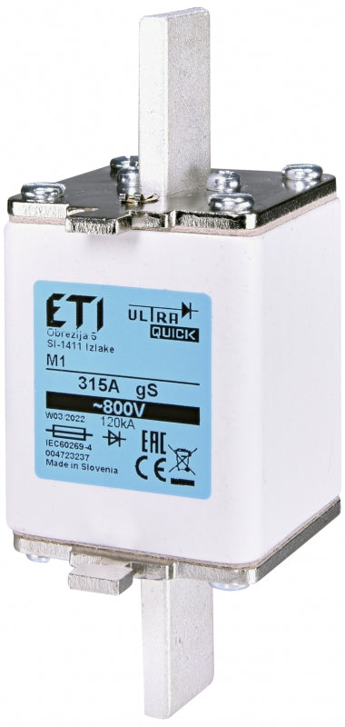 Fusible ETI NH1 gS 315A 800V