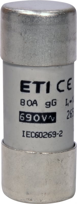 Fusible 22x58 mm; curva gG; 690V; marca ETI v2 - 80A