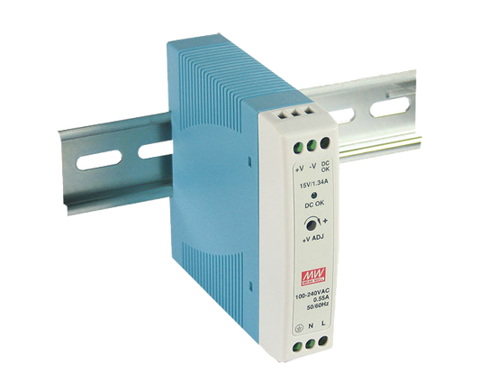 Fuente de poder Riel DIN 20W plástico MDR-20 - 12V