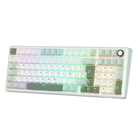 Teclado Mecánico Royal Kludge RK R98 Pro Skycyan con Iluminación RGB en Español y Conexión USB-C