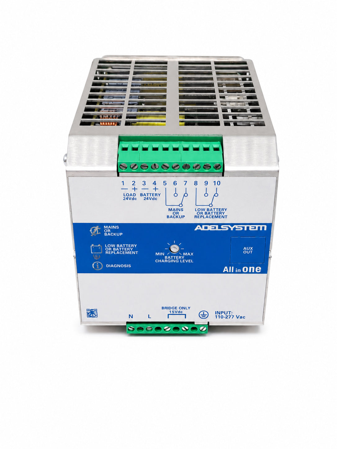 UPS en DC riel din entrada 115~230VAC salida 24V 10A