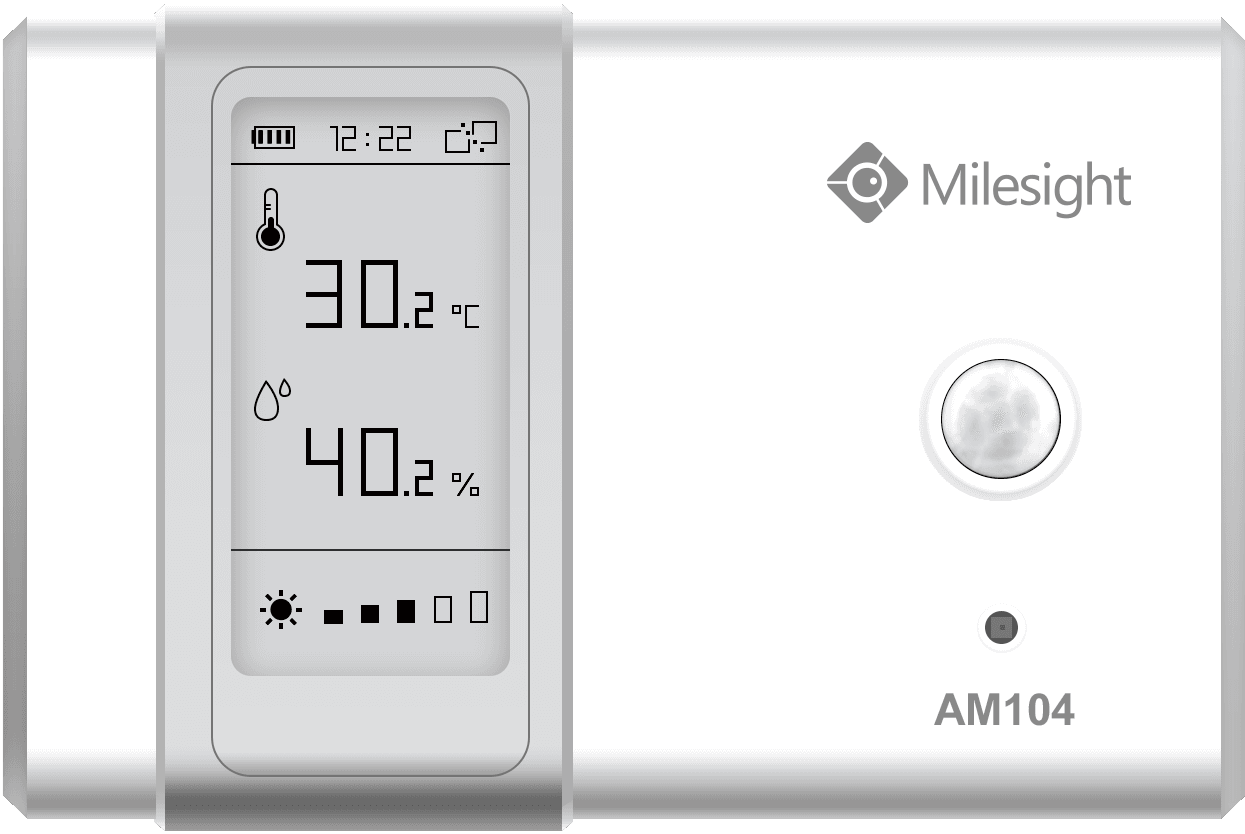 Sensor de monitoreo de ambiental interior LoRaWAN (Descontinuado) - Integrado con sensores de humedad, temperatura, movimiento y luz.