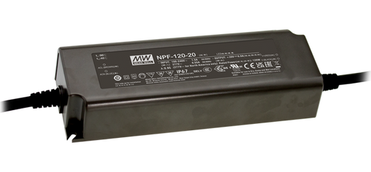 Driver LED plástico voltaje PFC IP67 120W NPF-120 - 54V